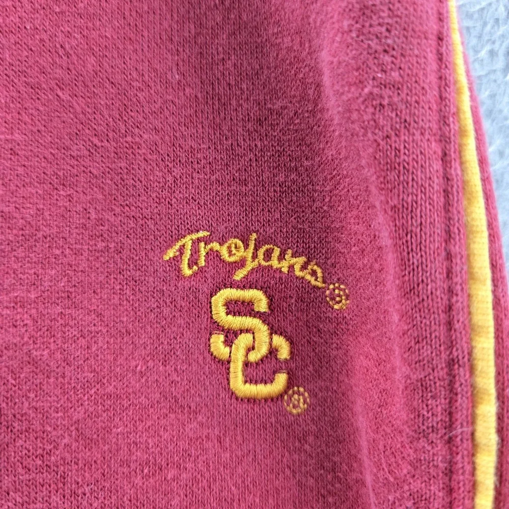VINTAGE USC Trojans Women Activewear Pants M‎ Red Y2K Nike Swoosh Sweatpants